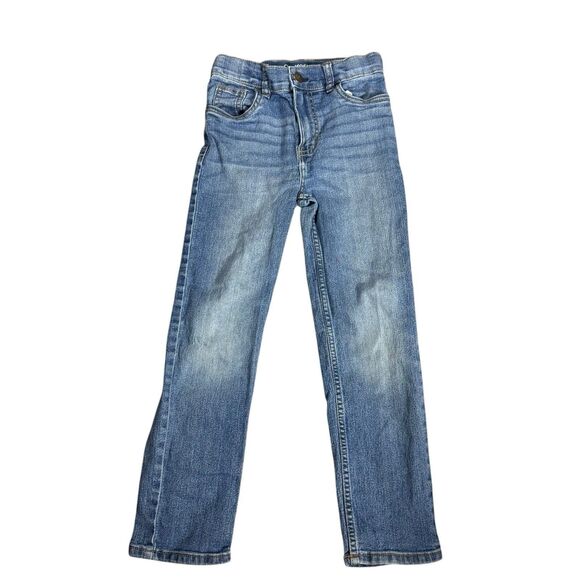 OshKosh B'Gosh Blue Classic Straight Leg Jeans Denim Stretch Boys' Size 7 Reg - Picture 1 of 4
